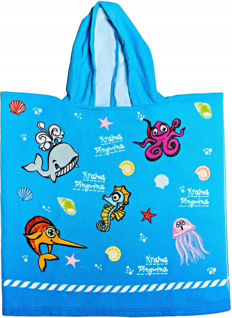 Gyerek strandköpeny strandtörölköző M-es