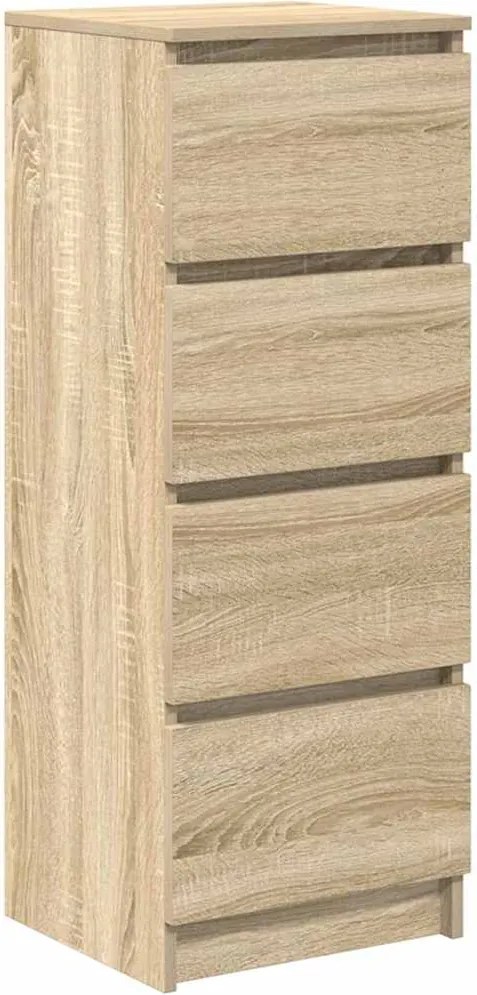 vidaXL sonoma tölgy színű szerelt fa tálalószekrény 37,5x35x99 cm