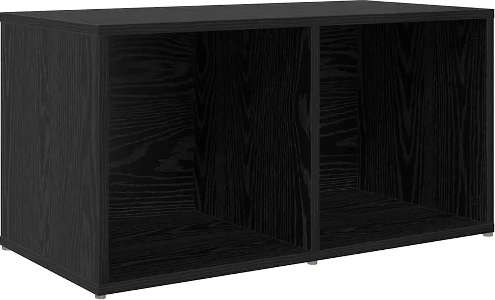 vidaXL TV szekrény garnitúra Fekete 72 x 35 x 37 cm Faanyag