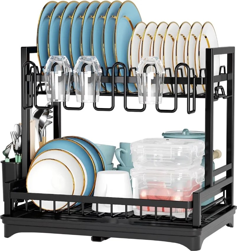 XXL Edénycsepegtető Álló Szárítógép Tányérokhoz, Evőeszközökhöz És Tálakhoz