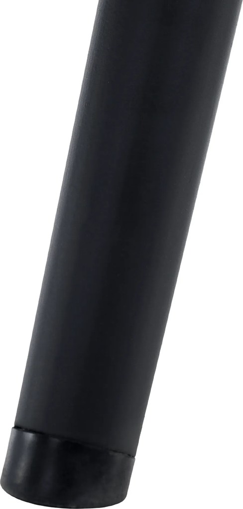 Fotel lábtartóval, fehér Velvet szövet/fekete, HABEN