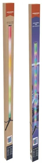 Grundig - RGBW LED, dimmelhető állólámpa, LED/10W/5V, fekete, távirányítóval