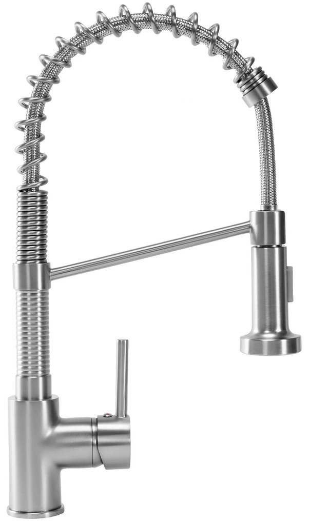 Konyhai csaptelep Rea Spring Nickel Brush INOX