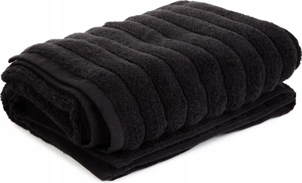 Astri törölköző fekete bolyhos 70x130 cm Homla