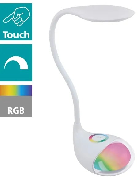 Eglo 97078 - Dimmelhető LED asztali lámpa CABADO 1 LED/2,2W+0,3W/230V RGB