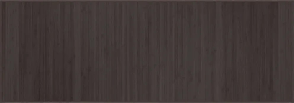 vidaXL négyszögletű sötétbarna bambusz szőnyeg 70 x 200 cm