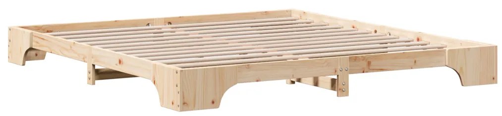 Ágykeret Tömör fenyőfa 200 x 200 cm Tömör fenyőfa