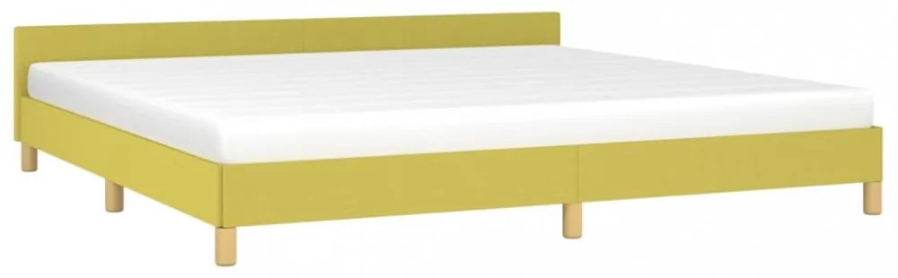 zöld szövet ágykeret matrac nélkül 200 x 200 cm