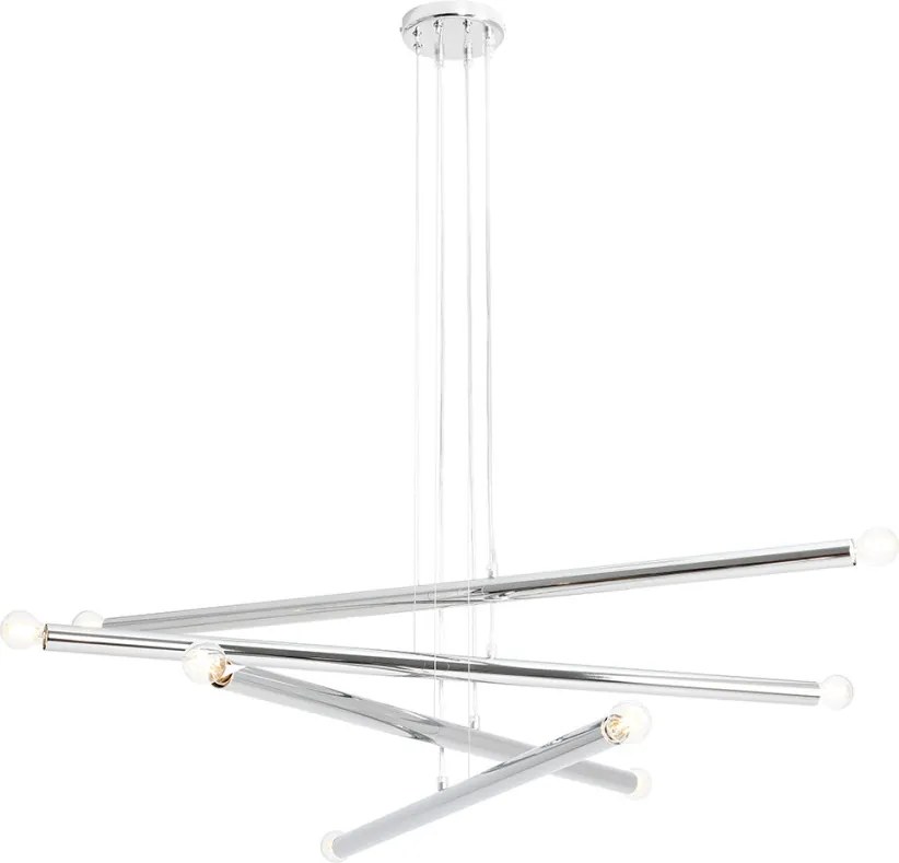 ALDEX 1072P4 TUBO Modern Led Függesztett Lámpa Króm E14 IP20