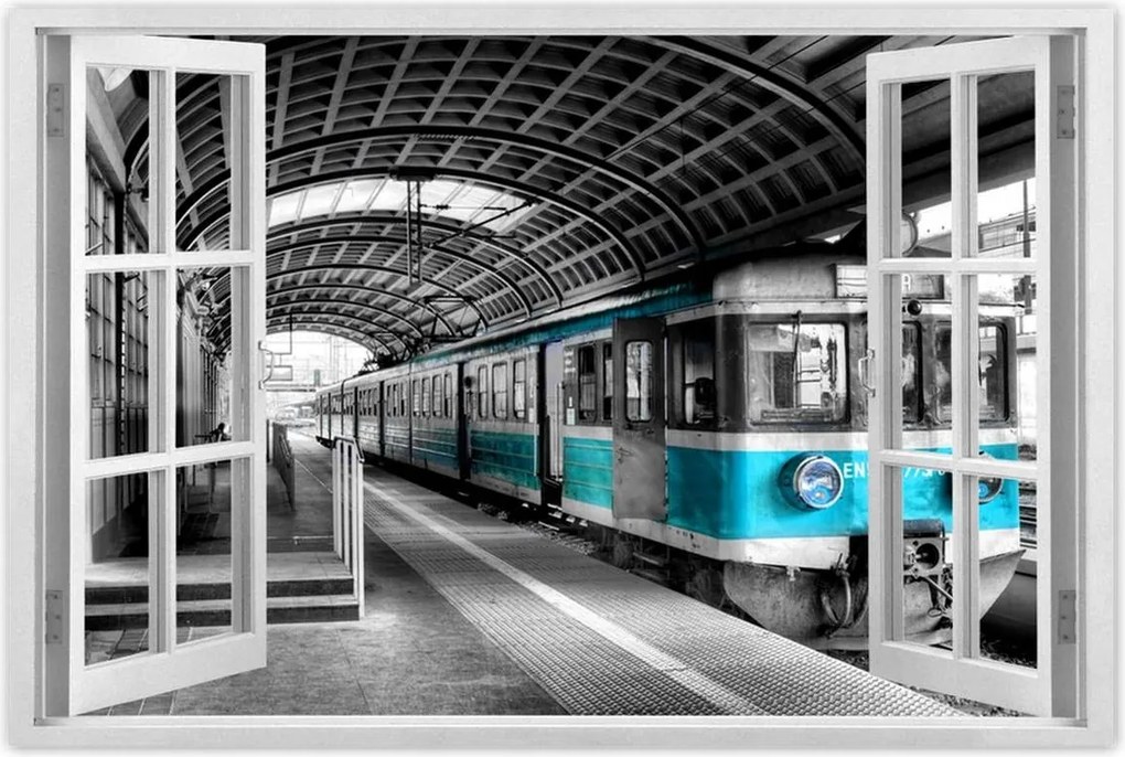 Poszterek 60x40 Türkiz vonat Pkp