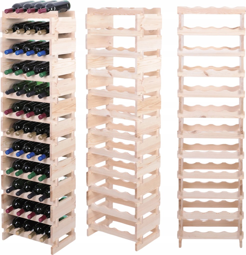 Bortartó állvány moduláris palacktartó állvány 12x4 építs úgy, mint az építőkockák szerszámok nélkül