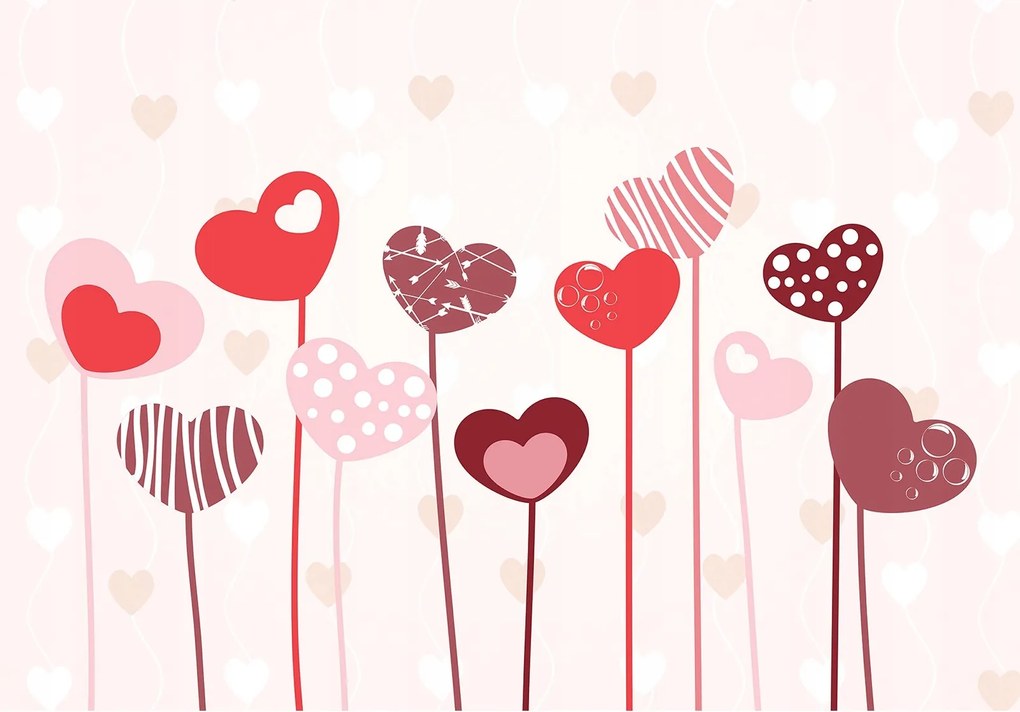 Fotótapéta Szerelem szíve vinil akcentus a falon 416x254 +ragasztó