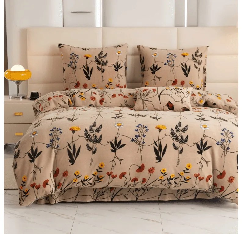 HERBAR bézs mikroszálas ágyneműhuzat Ágyneműhuzat mérete: 2 db 70 x 90 cm | 200 x 220 cm