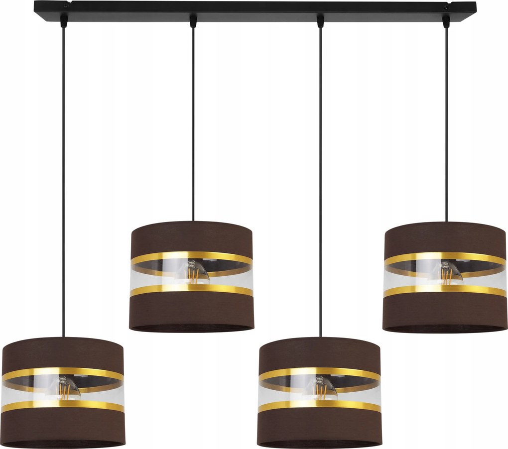 Mennyezeti Függőlámpa Csillár Glamour Arany Lámpabúra Étkező Nappali