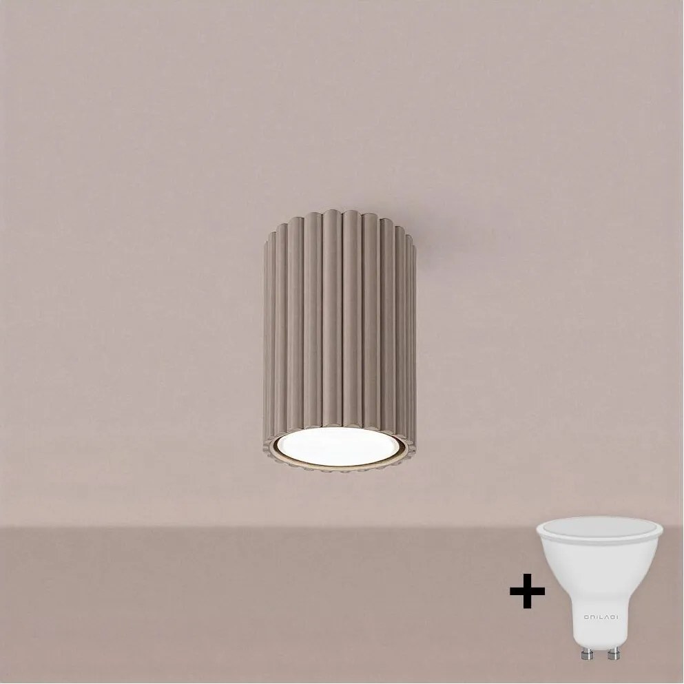 Brilagi - CRESTO LED spotlámpa 1xGU10/10W/230V 10 cm taupe