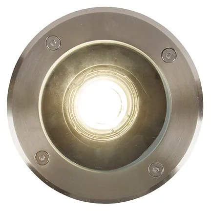 Okos kültéri talajszpot rozsdamentes acélból, WiFi-vel, GU10, IP65 - Delux