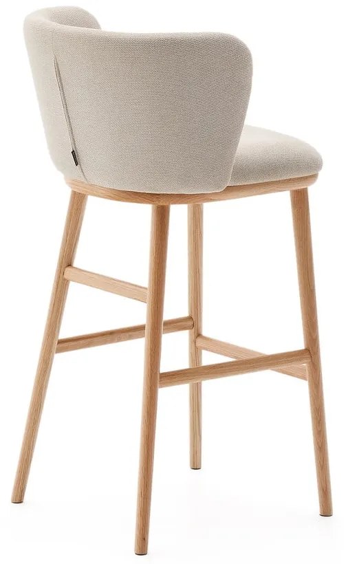 Bézs bárszék (ülésmagasság 75,5 cm) Ciselia – Kave Home