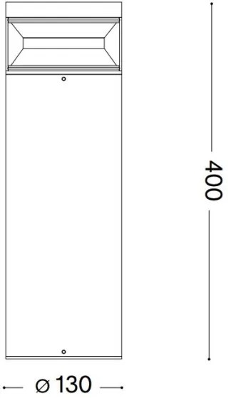 Ideal Lux - LED Kültéri lámpa BOEING LED/14W/230V 40 cm IP65 fekete