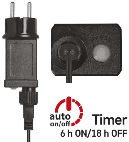 LED kültéri fényfüzér, 150 LED, 20 m, IP44, hideg fehér