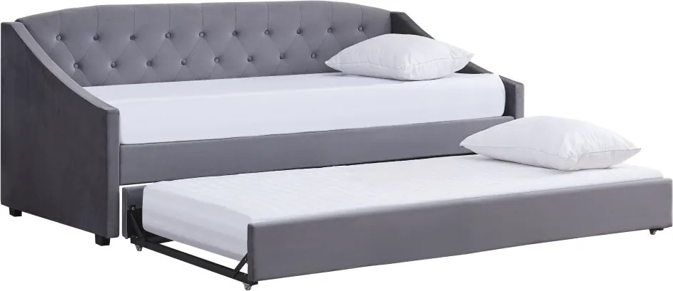 Kihúzható ágy, szürke, ALODA