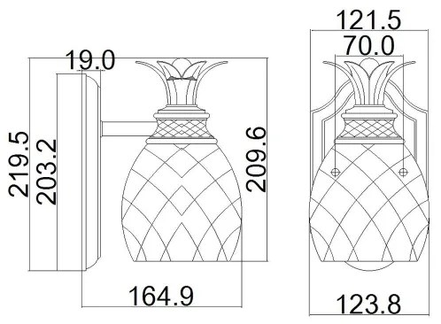 Hinkley HK-PLANT-BATH-PL - LED Fürdőszobai lámpa PLANTATION 1xG9/3W/230V IP44