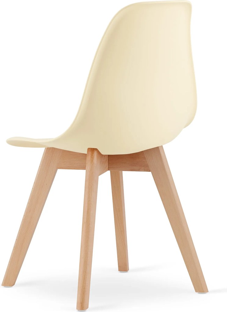 Krém színű KITO szék bükkfa lábakkal