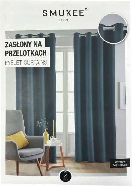 Függöny készre szerelve 140x245 cm 2 db