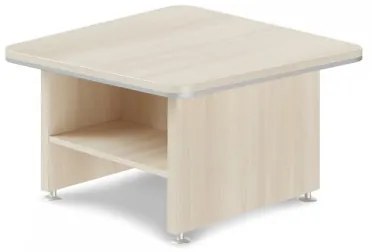 TopOffice Premium dohányzóasztal 90 x 90 cm, világos akác