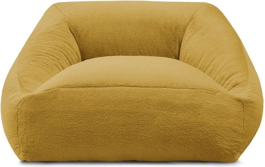 Sárga műszőrme babzsákfotel Lilibet – Bobochic Paris