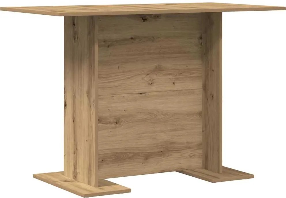 vidaXL Étkezőasztal kézműves tölgy 110 x 60 x 75 cm Faanyag