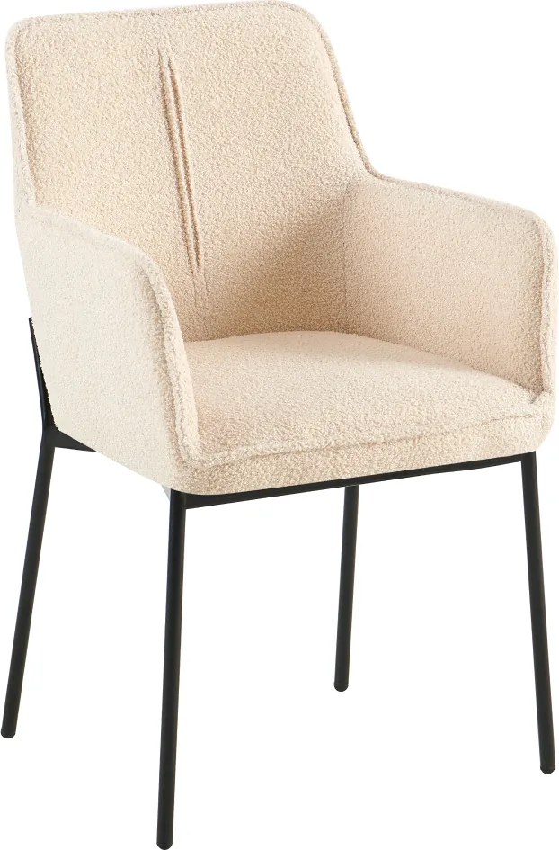 Design fotel, bézs/fekete, REMOND