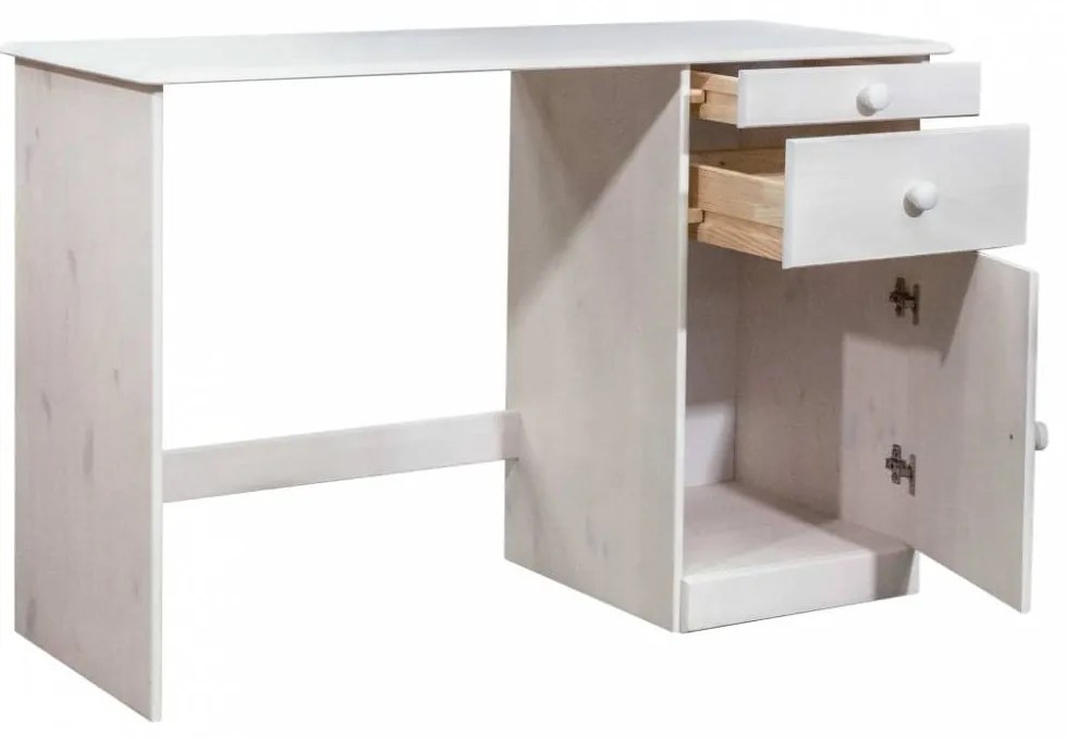 Tömör fenyőfa fiókos asztal 110 x 50 x 74 cm