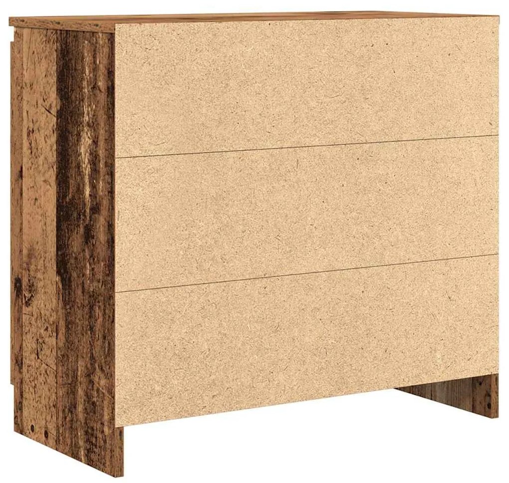 antik fa szerelt fa tálalószekrény fiókos 71x35x65 cm