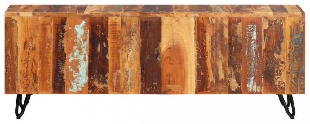 tömör újrahasznosított fa TV-szekrény 110 x 30 x 40 cm