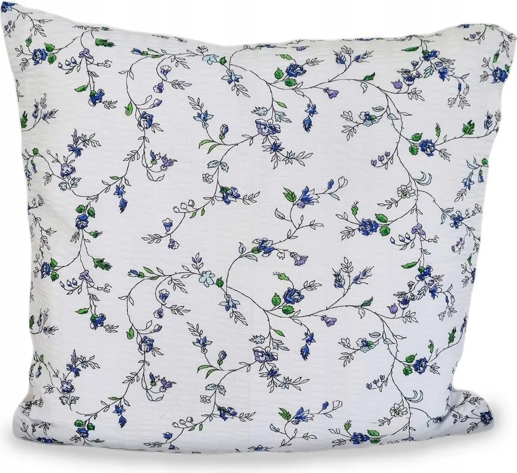 Fakéreg párnahuzat 70x80 fehér kék gallyak