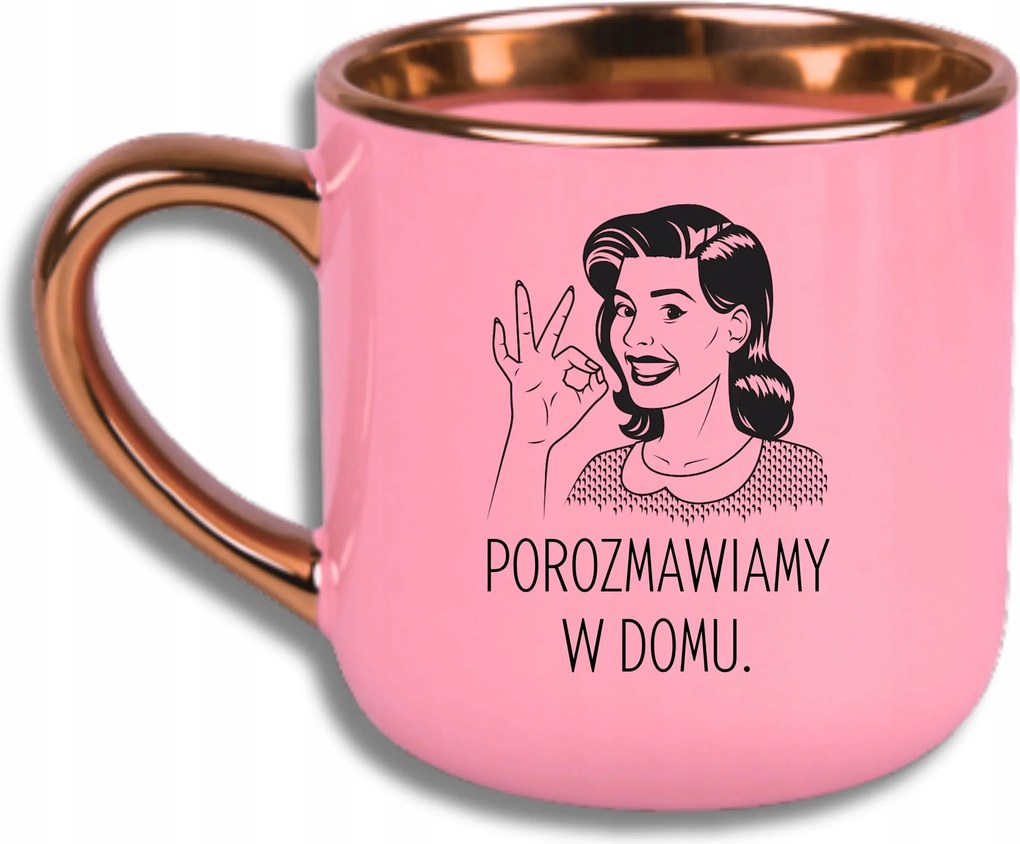 Bögre Rózsaszín Elegáns Nagy, Otthon Is Megállja A Helyét.