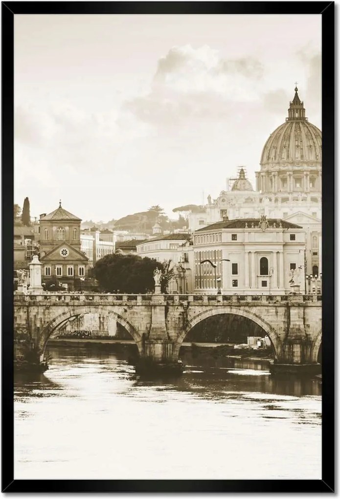 Poszterek keretben 40x60 Róma Vatikán panoráma