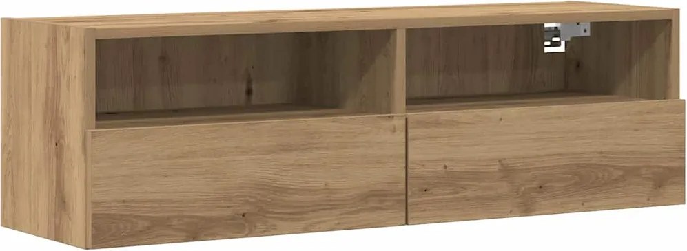 vidaXL TV Fali Szekrény kézműves tölgy 100 x 30 x 30 cm Faanyag