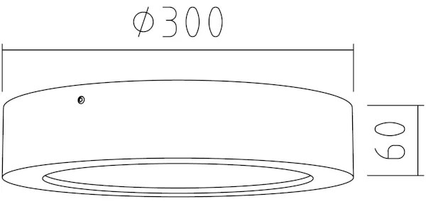 APLED - LED Mennyezeti lámpa RONDO LED/24W/230V á. 30 cm fa