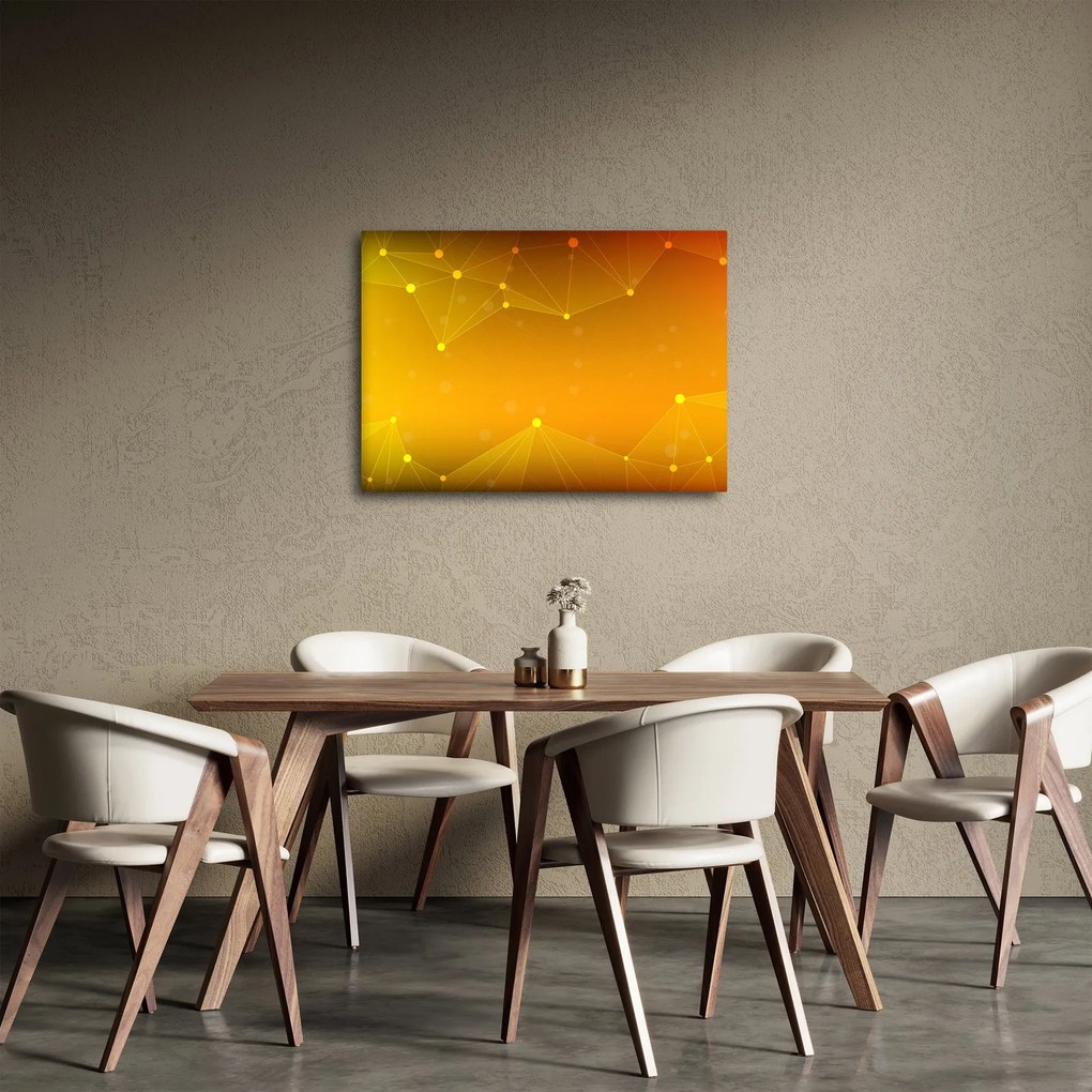 Absztrakt sárga kép (70x50 cm)