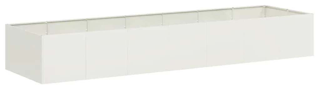 vidaXL fehér acél növénytartó 280x80x40 cm