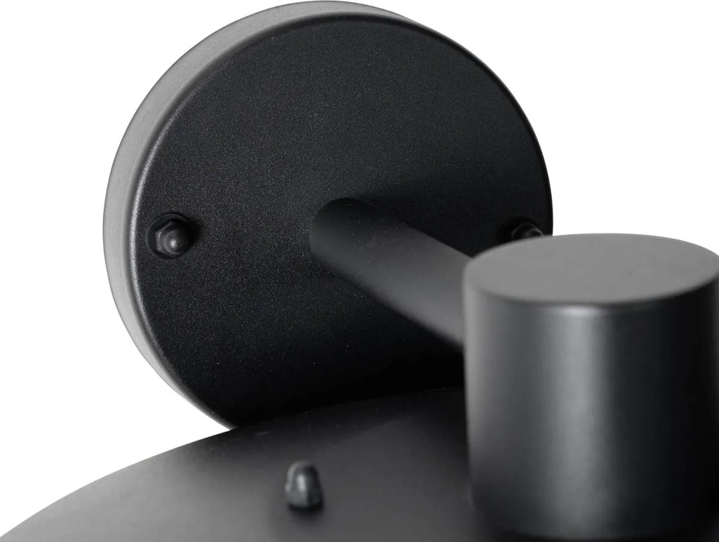 Design kültéri fali lámpa fekete IP44 - Morty