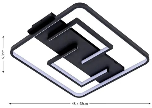 BRILAGI - Dimmelhető LED mennyezeti lámpatest FLARE LED/34W/230V 3000-6000K + távirányító