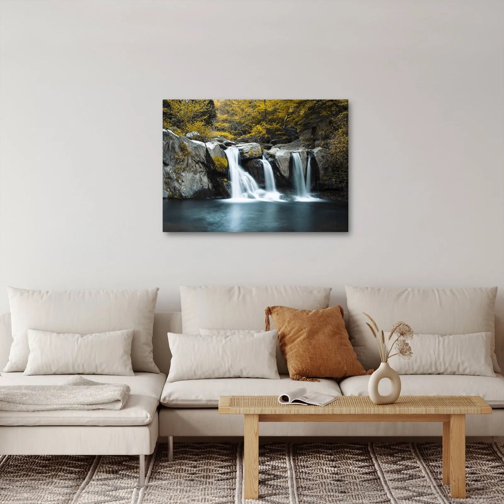 Kép - vízesés, Lushan, Kína (70x50 cm)