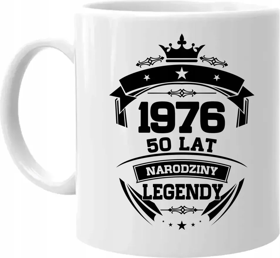 1976 Egy legenda születése 50 éves Nyomtatott Bögre Ajándék 50. Születésnapra