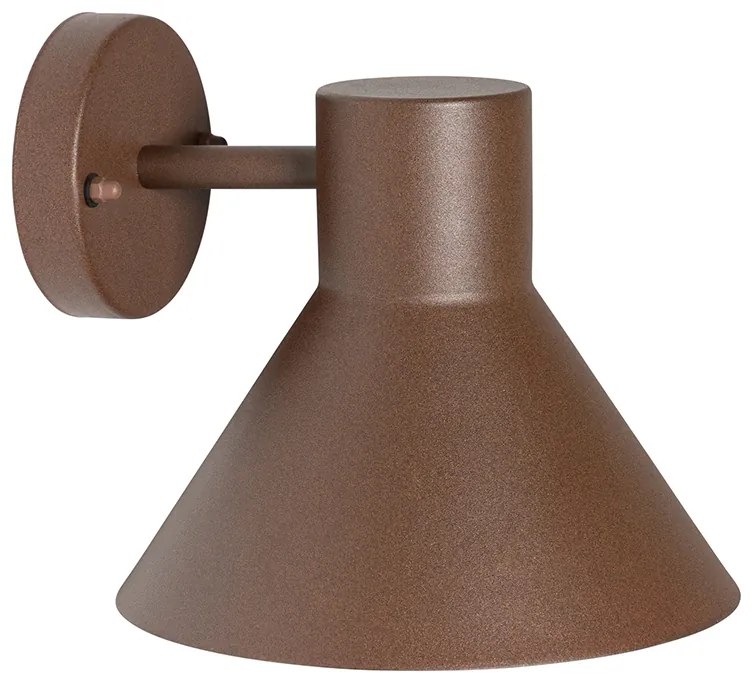 Ipari kültéri fali lámpa rozsdabarna kúp IP44 - Natas