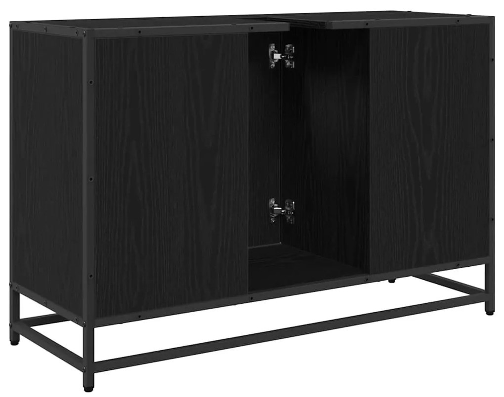 Fürdőszobai mosdószekrény Musta tammi 90 x 33 x 60 cm Faanyag