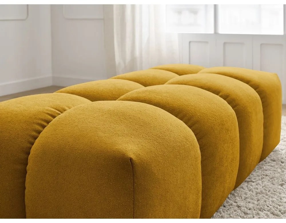 Mustársárga zsenília lábtartó Everest – Bobochic Paris