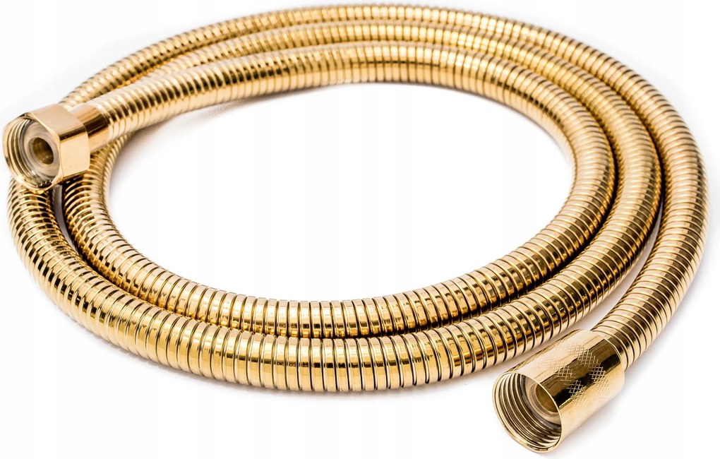 Zuhanytömlő acél arany 150 170cm WP-07