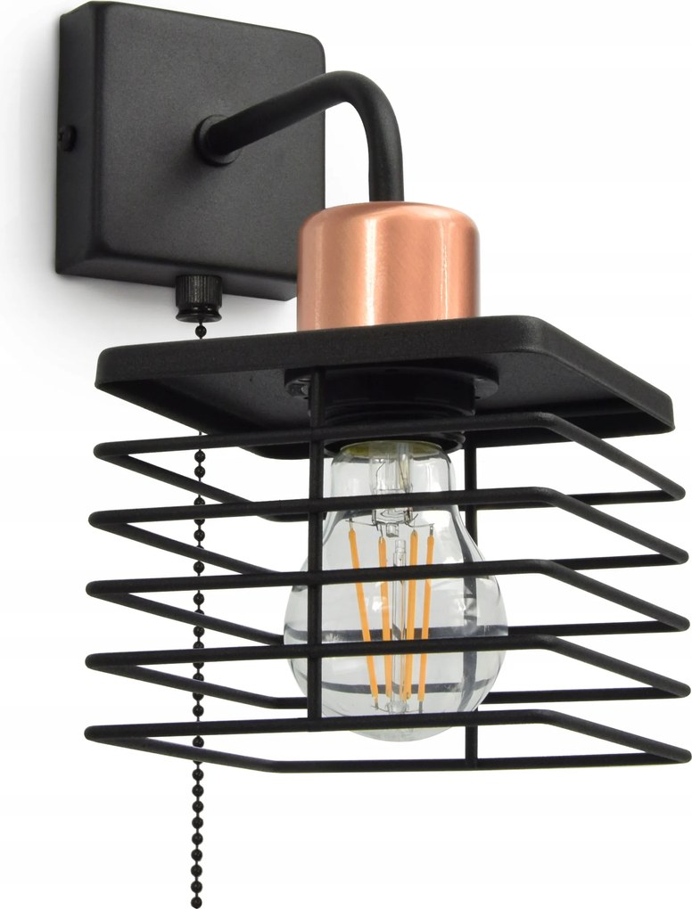 Fali Lámpa Loft Edison Led kapcsolóval